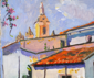 Sant' Agnello Church, oil on masonite, 8" x 9.75"