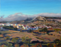 31.	View of Capracotta, Italy, oil on masonite, 8” x 10”, © 2007